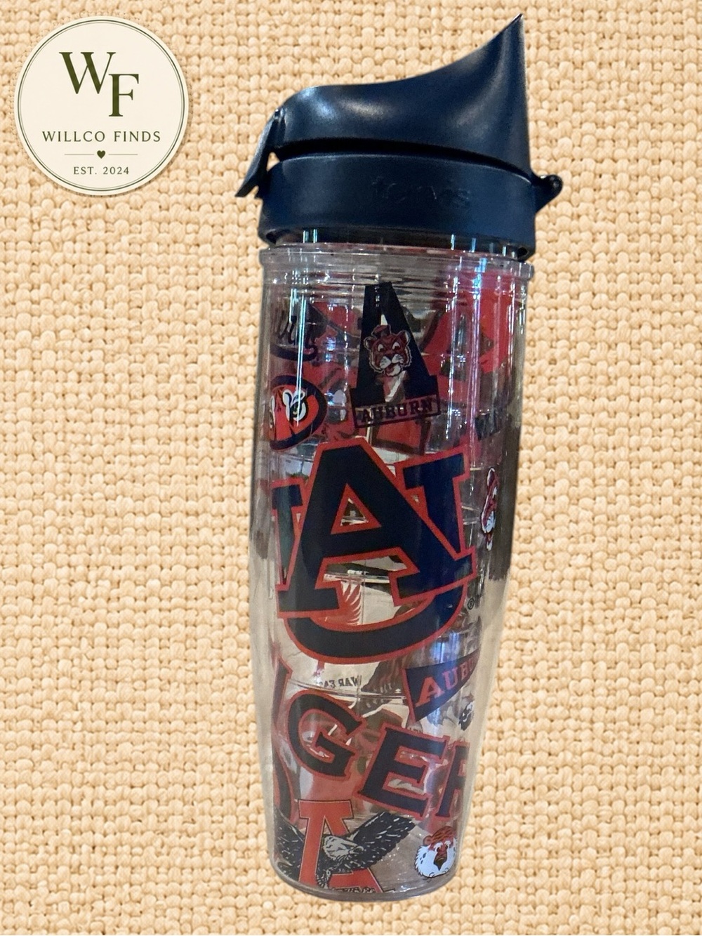 Tervis Auburn Tigers 24 Oz Insulated Water Bottle AU War Eagle NCAA